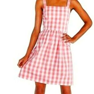 Pink gingham dress